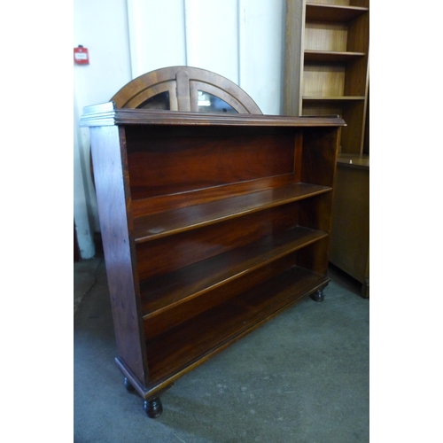 161 - A Victorian mahogany open bookcase