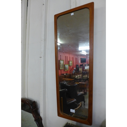 24 - A Danish teak framed mirror