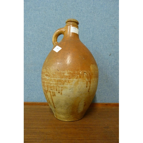 370 - A stone bellarmine jug