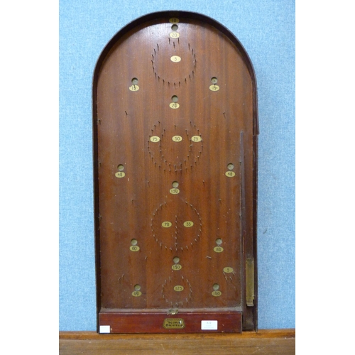 372 - A vintage bagatelle board