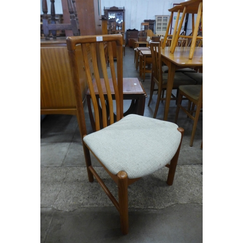 39 - A set of six Danish Boltinge Mobelfabrik teak dining chairs, designed by Frydendal