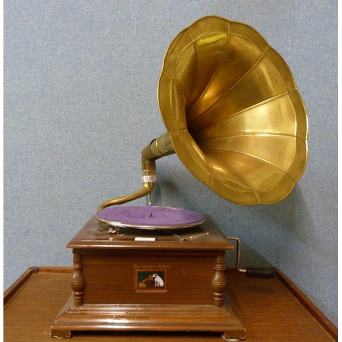 409 - A HMV table top gramophone