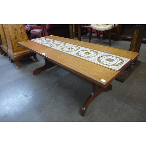 43 - A G-Plan teak and tiled top coffee table