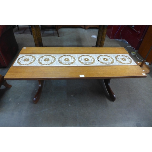 43 - A G-Plan teak and tiled top coffee table