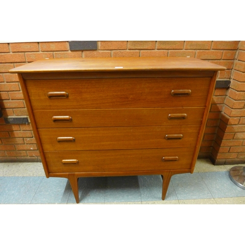 5 - A Younger teak chest of drawers