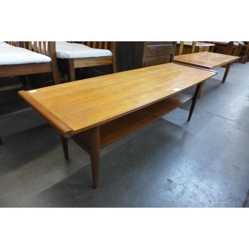 63 - A Myer teak two tier coffee table