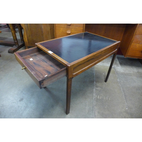 8 - A Danish rosewood and black laminated single drawer lamp table, CITES A10 no. 630306/01