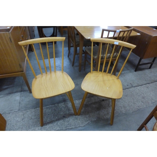 84 - A pair of Danish Farstrup beech chairs