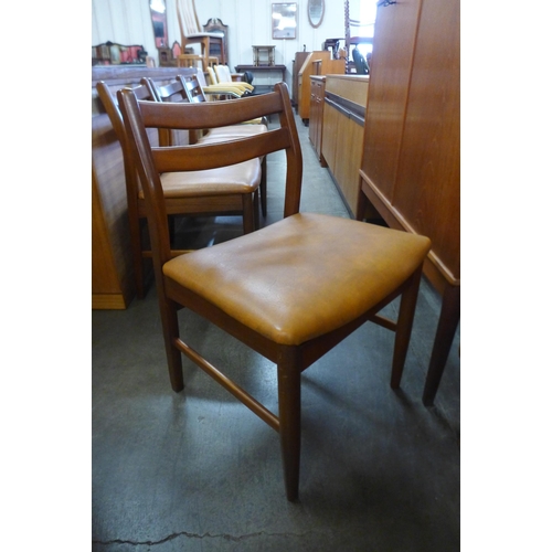 89 - A set of four Jentique teak dining chairs