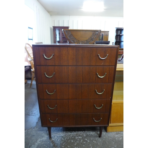 95 - A Meredew afromosia chest of drawers