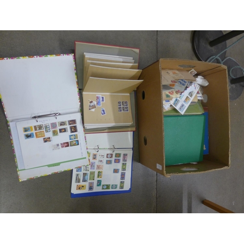 1085 - Stamps:- a box of stamps, covers, etc. - loose and in album **PLEASE NOTE THIS LOT IS NOT ELIGIBLE F... 