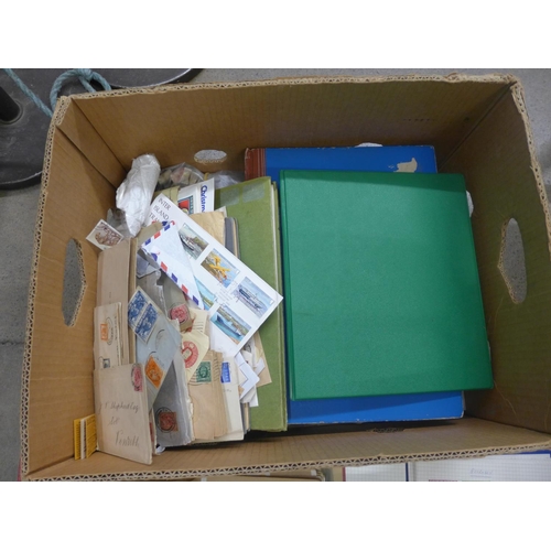 1085 - Stamps:- a box of stamps, covers, etc. - loose and in album **PLEASE NOTE THIS LOT IS NOT ELIGIBLE F... 