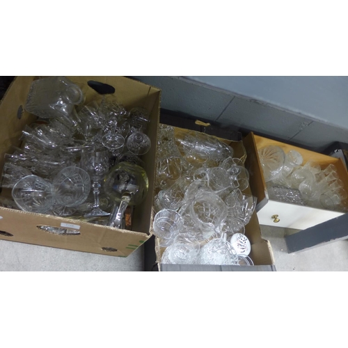 1111 - Three boxes of crystal glassware **PLEASE NOTE THIS LOT IS NOT ELIGIBLE FOR POSTING AND PACKING**