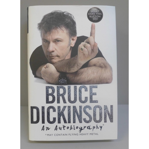 633 - A Bruce Dickinson signed autobiography