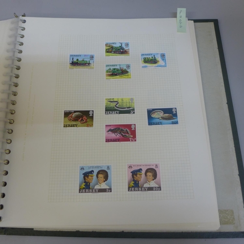 658 - Stanley Gibbons Channel Islands printed album and mint stamps (definitives and commemorative sets) G... 