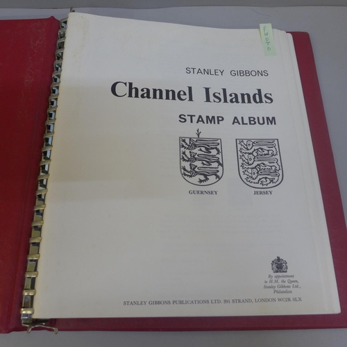 658 - Stanley Gibbons Channel Islands printed album and mint stamps (definitives and commemorative sets) G... 