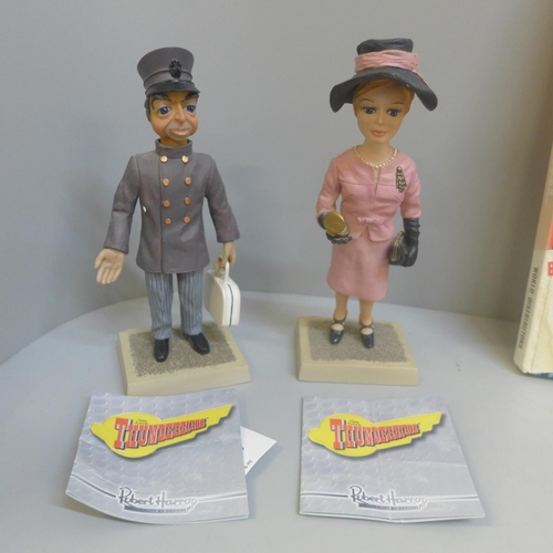 660 - Thunderbirds Robert Harrop figures, Lady Penelope and Parker, first edition and a collection of annu... 