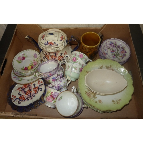 703 - Assorted china including Royal Albert Sweet Pea, Royal Stafford Columbine, etc.