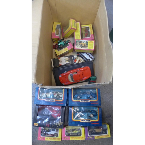 712 - Approximately 18 Matchbox Superkings and other die-cast model vehicles