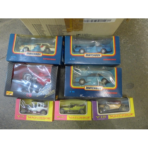 712 - Approximately 18 Matchbox Superkings and other die-cast model vehicles