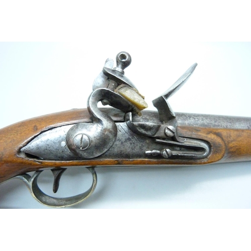 793 - A 19th Century flintlock pistol