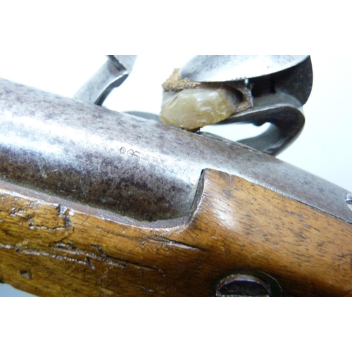 793 - A 19th Century flintlock pistol