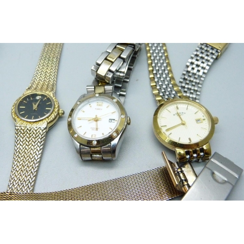 856 - A collection of wristwatches