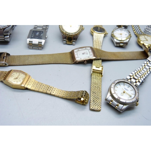 856 - A collection of wristwatches