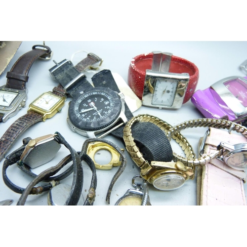 883 - A collection of wristwatches