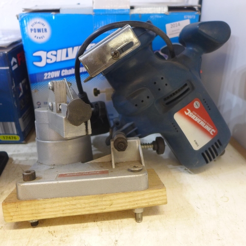 2014 - Ferrex multi-function sharpener and Silverline chainsaw bit and blade sharpener