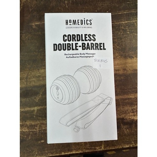 2050 - 2 sealed Homedics cordless double barrel body massagers