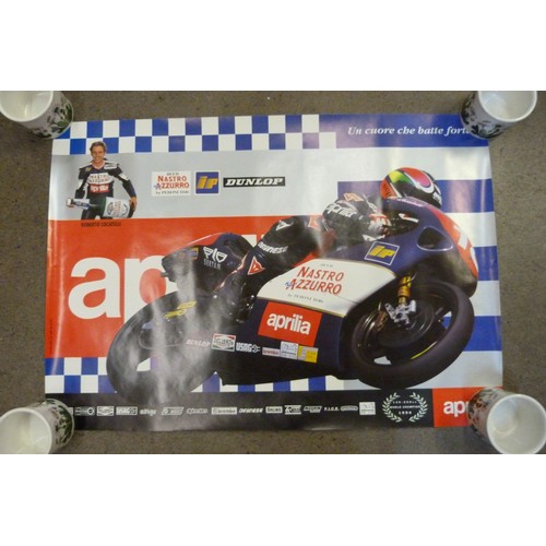 707 - A collection of Moto GP and Superbikes posters, 1990s to 2000s