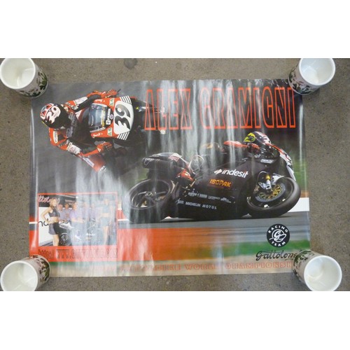 707 - A collection of Moto GP and Superbikes posters, 1990s to 2000s