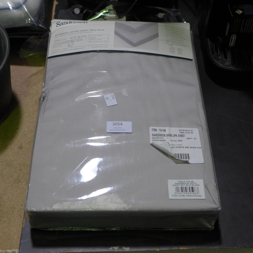 3054 - Sanderson Super King 300TC Fitted Sheets (2 Pack) (286-52) * This lot is subject to VAT