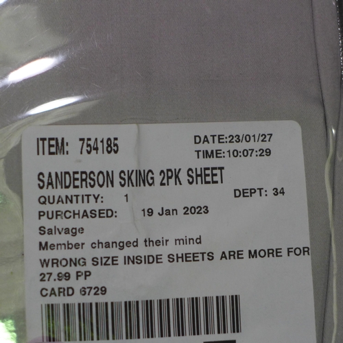 3054 - Sanderson Super King 300TC Fitted Sheets (2 Pack) (286-52) * This lot is subject to VAT