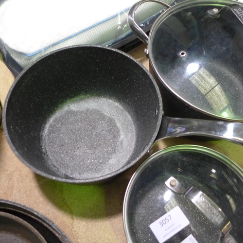 3057 - The Rock Cookware Set, original RRP £106.99 + VAT (286-43) * This lot is subject to VAT