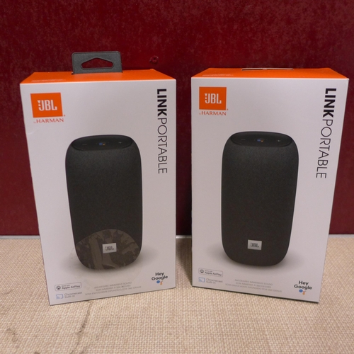 3076 - Two JBL Link Portable Speakers (286-124) * This lot is subject to VAT