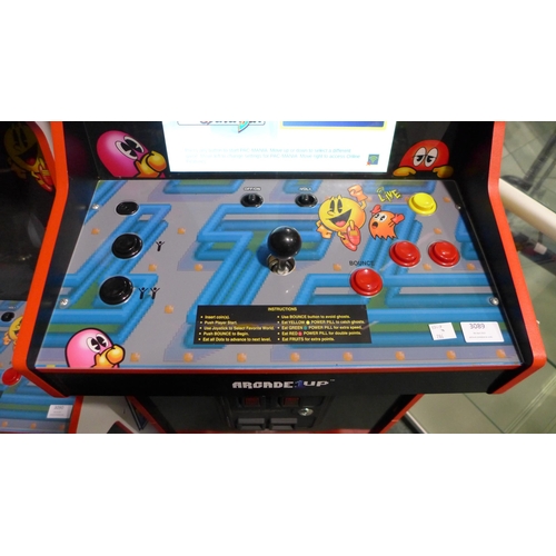 3089 - Pac-Mania Arcade1Up Arcade Game With Height Booster, original RRP £329.99 + VAT (286-158) * This lot... 