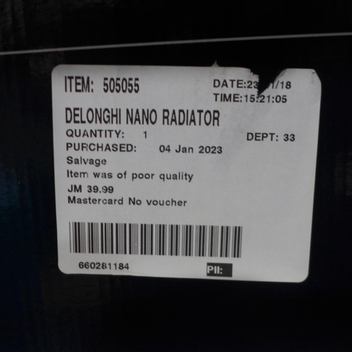 3119 - Delonghi Nano Radiator (model:- TRNS0505M) (286-94) * This lot is subject to VAT