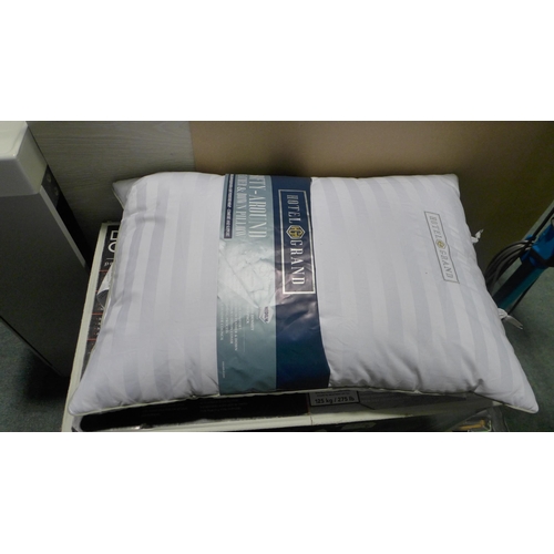 3147 - Two Hotel Grand Down Roll Jumbo Pillows (286-132) * This lot is subject to VAT