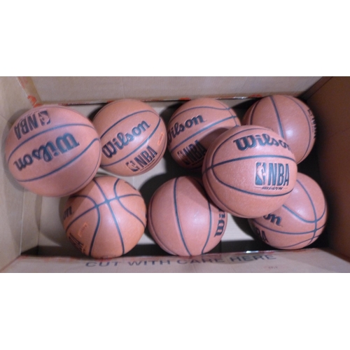 3162 - Eight Wilson DRV Basketballs (286-97) * This lot is subject to VAT