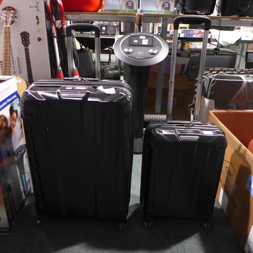 3163 - Samsonite Endure Hardside Black Case Set, original RRP £134.99 + VAT (286-82) * This lot is subject ... 