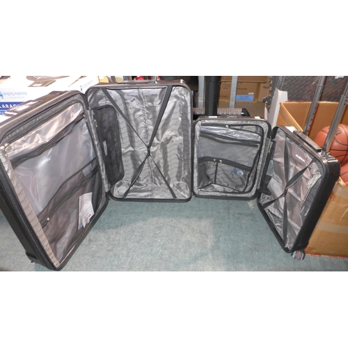 3163 - Samsonite Endure Hardside Black Case Set, original RRP £134.99 + VAT (286-82) * This lot is subject ... 