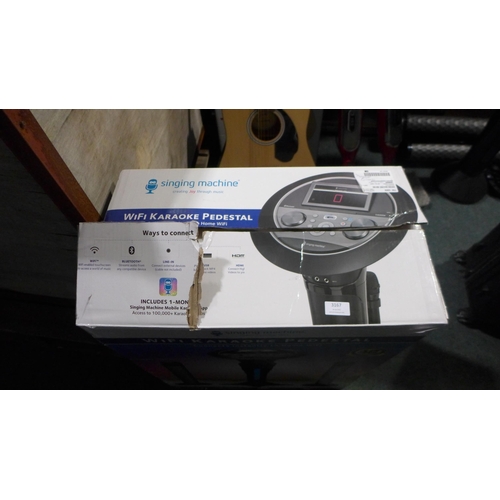 3167 - Portable Karaoke Singing Machine (model:- ISM1090), original RRP £199.99 + VAT (286-80) * This lot i... 