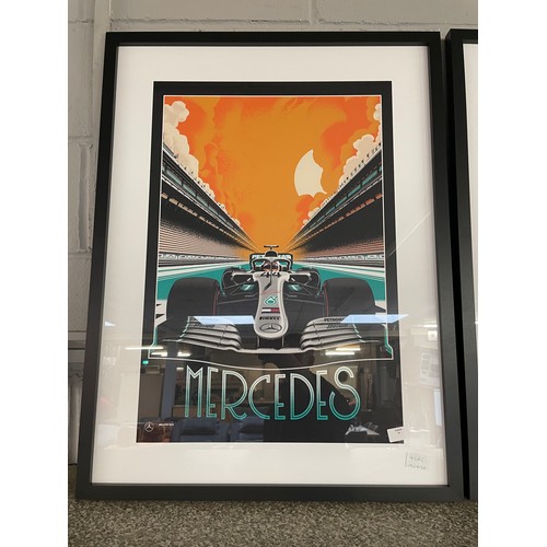 1528 - A framed print, (Mercedes) 60X80  (PFPPR5158138)