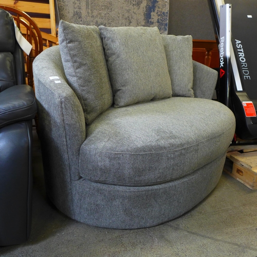 1457 - Fabric Light Grey Fabric Swivel Chair, original RRP £441.66 + VAT (4162-8) * This lot is subject to ... 