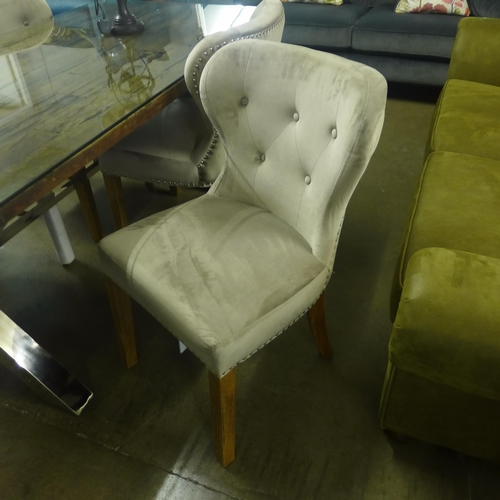 1498 - An Orissa 180cm glass top dining table with a set of four Arlo chairs