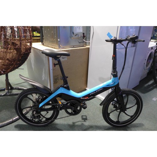 3028 - Falcon Flo electric foldable bike with charger and two keys - original RRP £1,385 - W