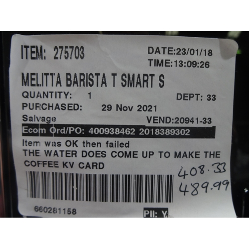 3171 - Melitta Barista T smart coffee machine (286-814)  * This lot is subject to vat