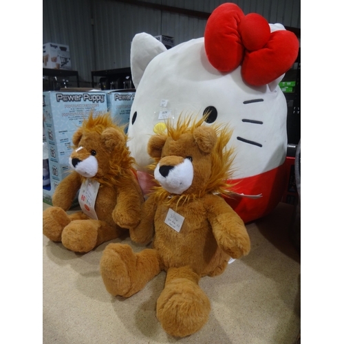 3174 - Two Aroma Home Animal Hotties and a Hello Kitty Squishmallow (286-19,26) * This lot is subject to VA... 